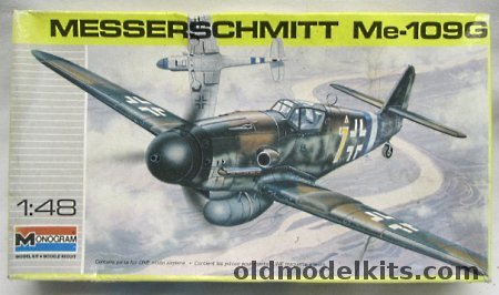 Monogram 1/48 Messerschmitt  Bf-109G - (Me-109G), 5225 plastic model kit